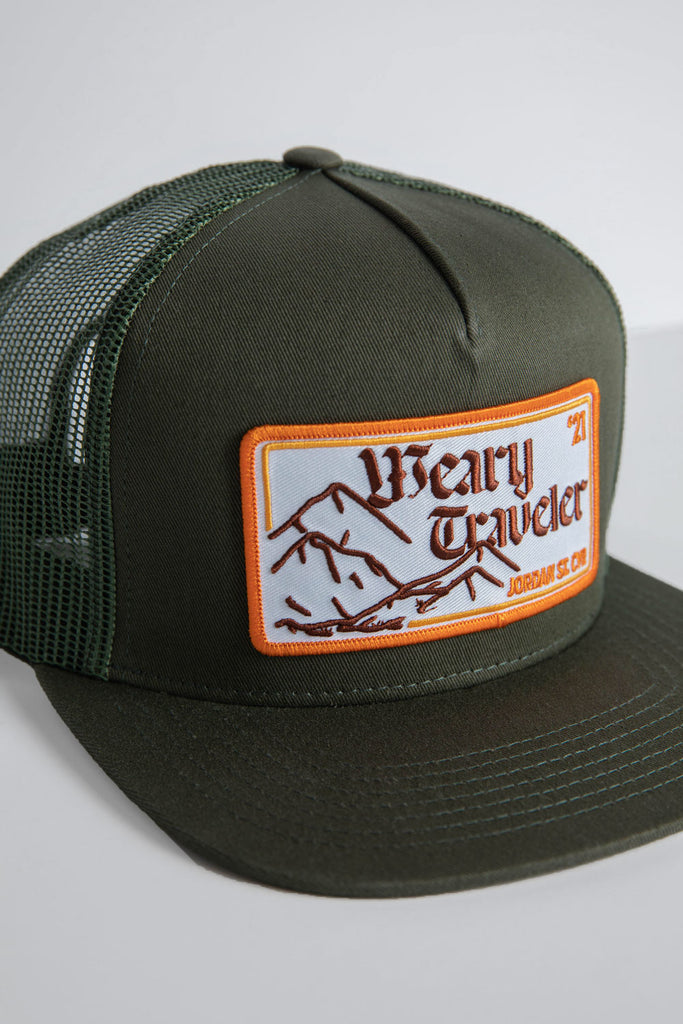 Weary Traveler Trucker Patch Hat side